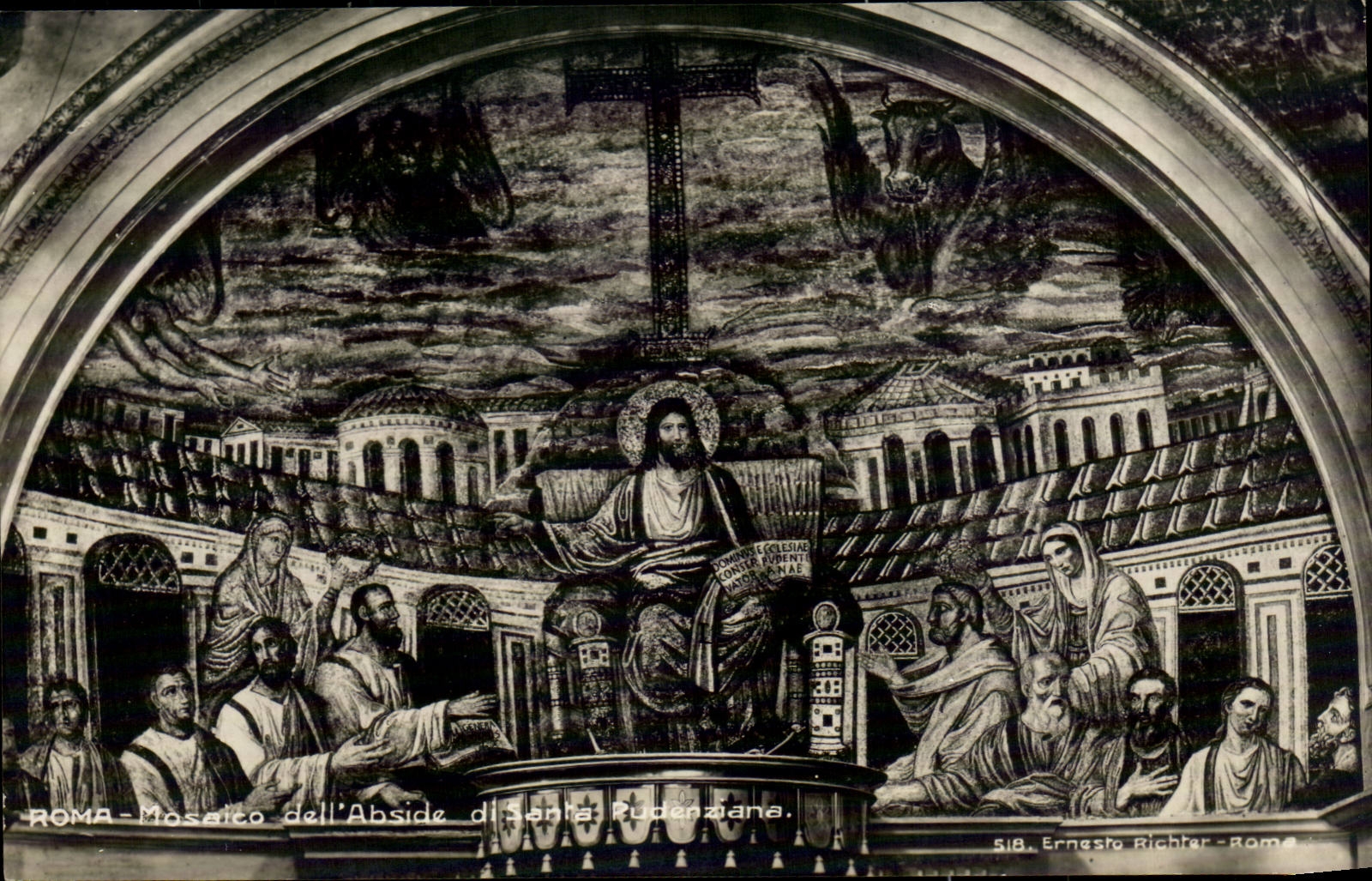 CPA Italy Italy Roma Mosaico LED apse