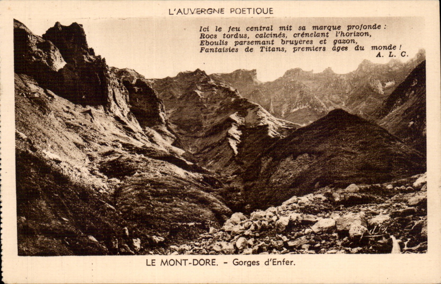 CPA the Mount Gilds Falls of hell