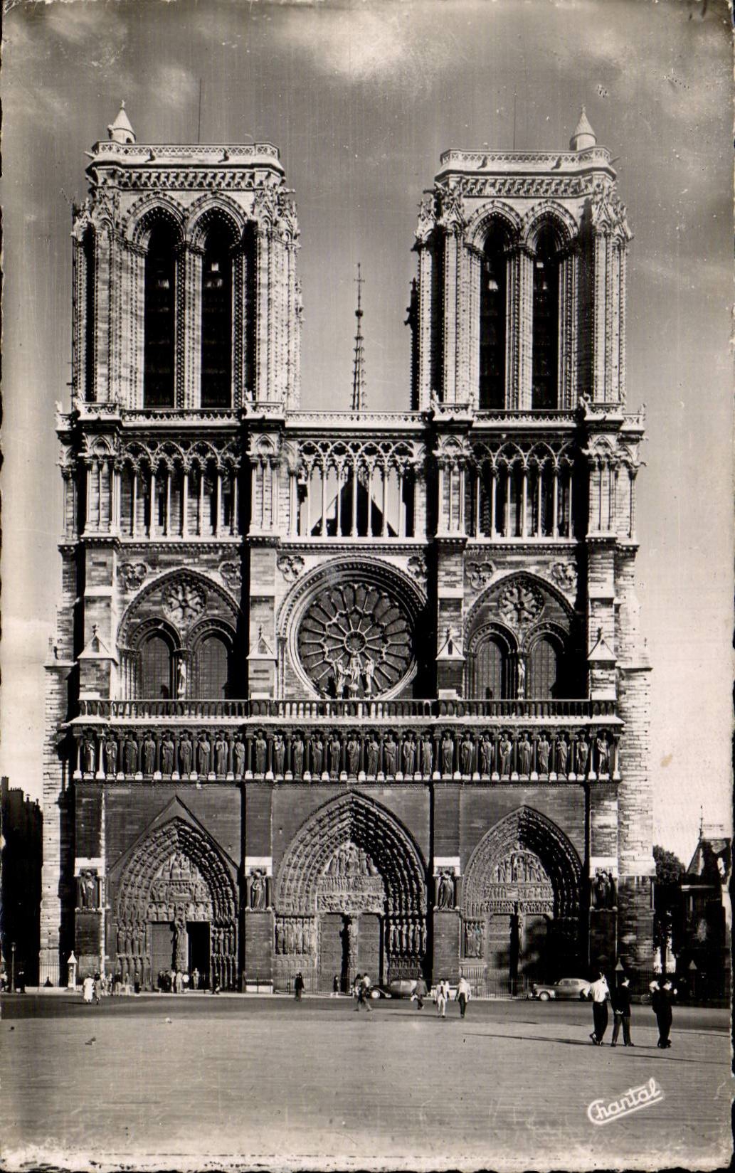 CPA Paris Facade de Notre Dame