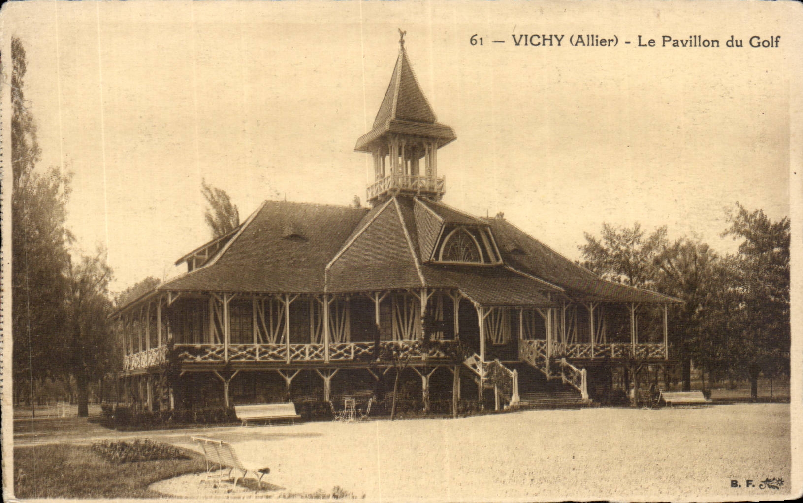 CPA Vichy the house of the golf