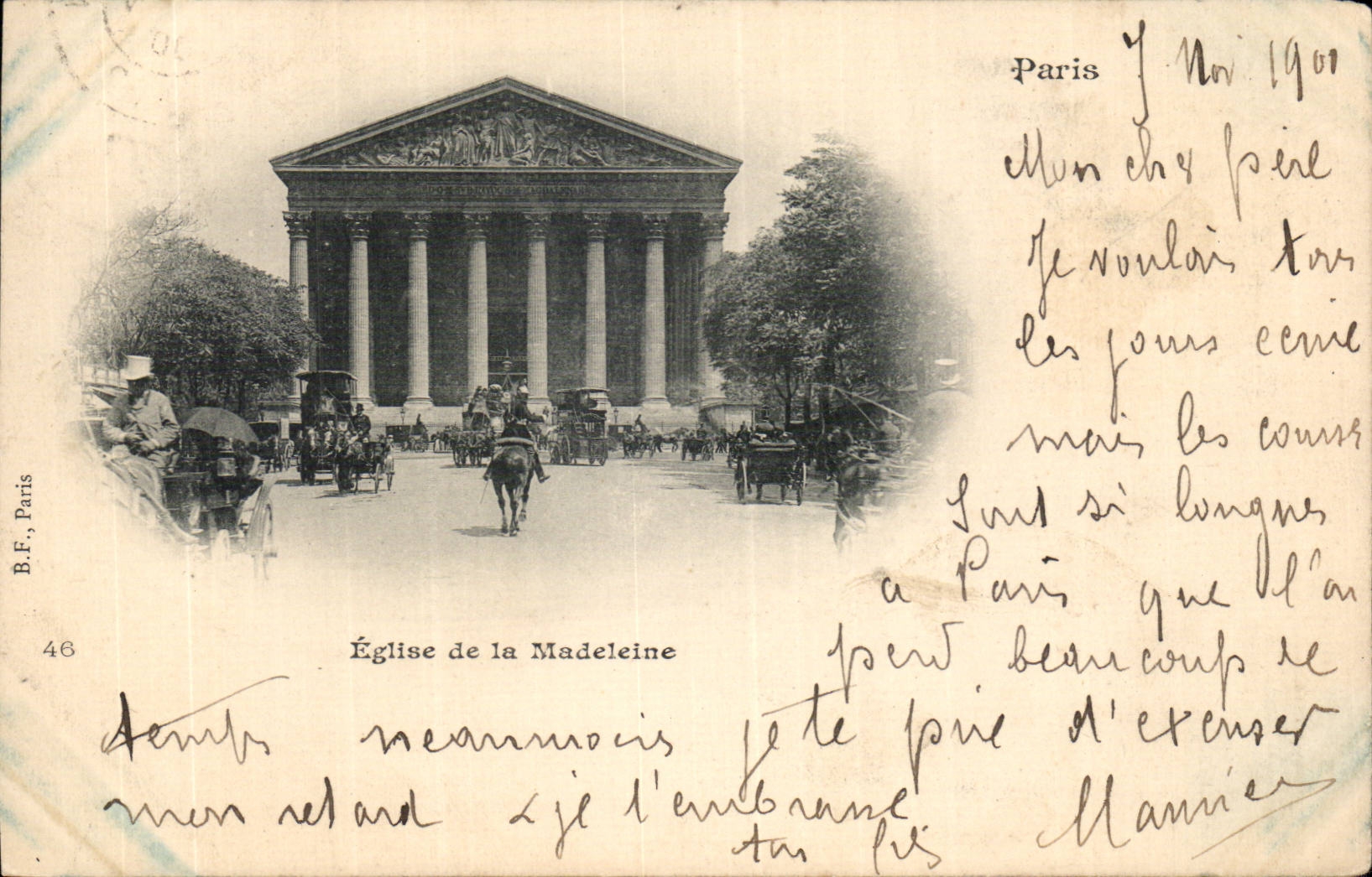 Paris CPA Eglise de la Madeleine