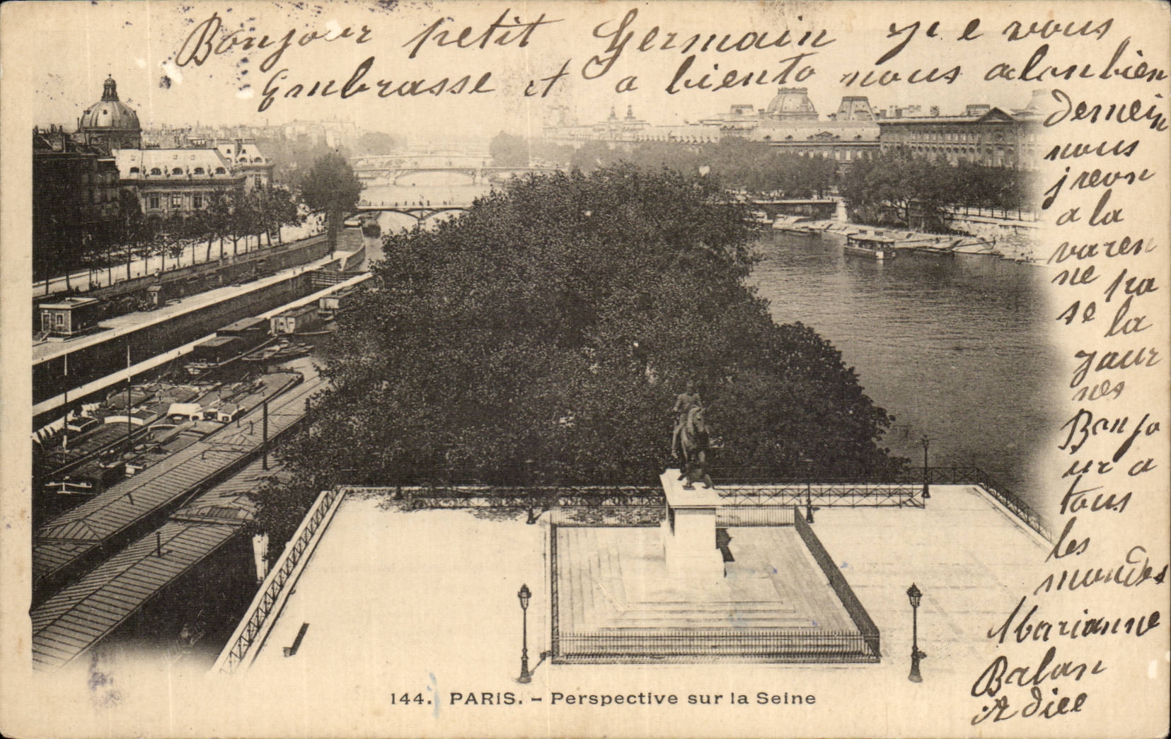 Paris CPA View on the Seine