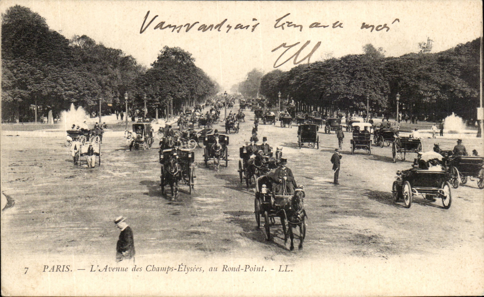 Paris CPA das von den Maulern Elysees zum Umlauf nicht auftrat