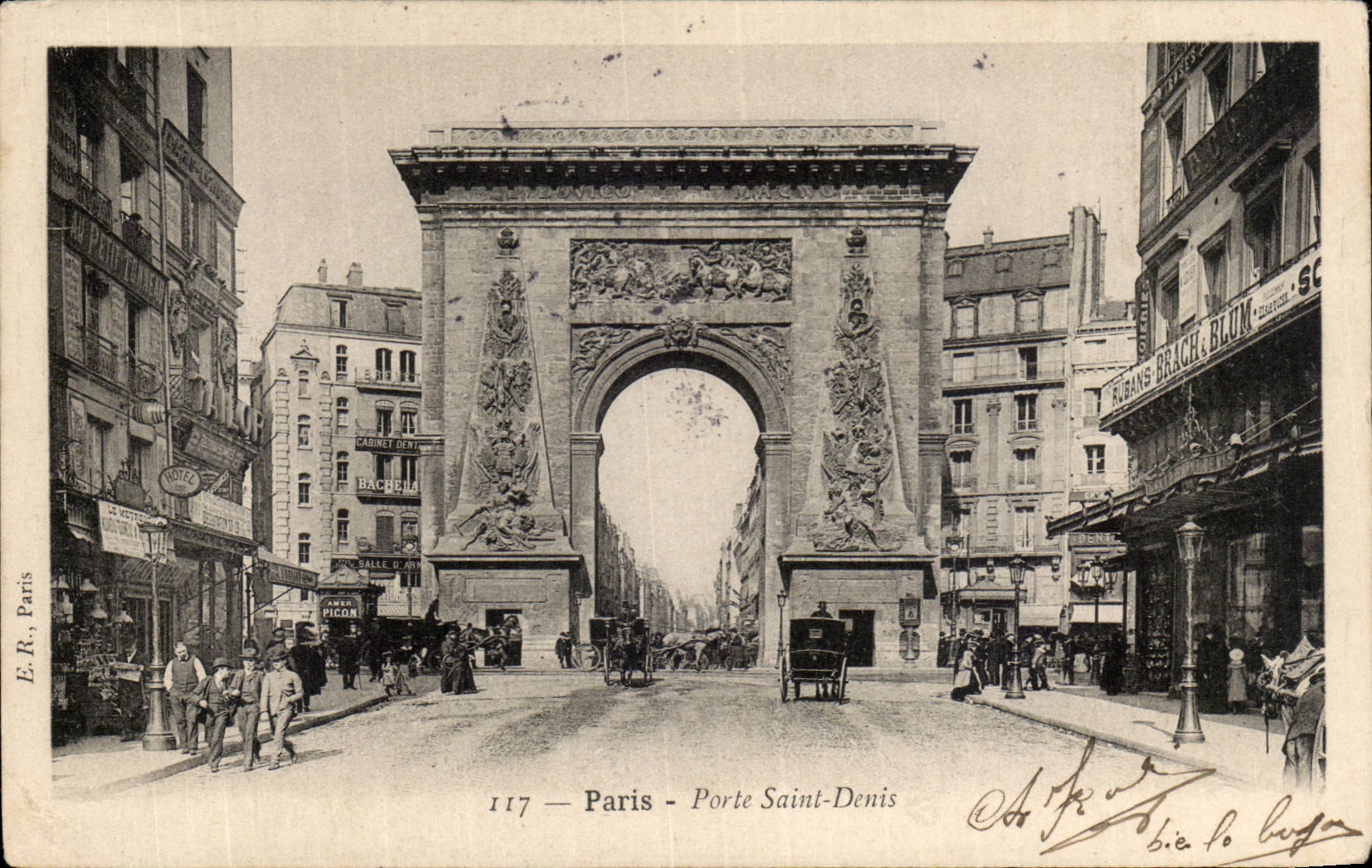 Paris CPA die Tur Str Denis