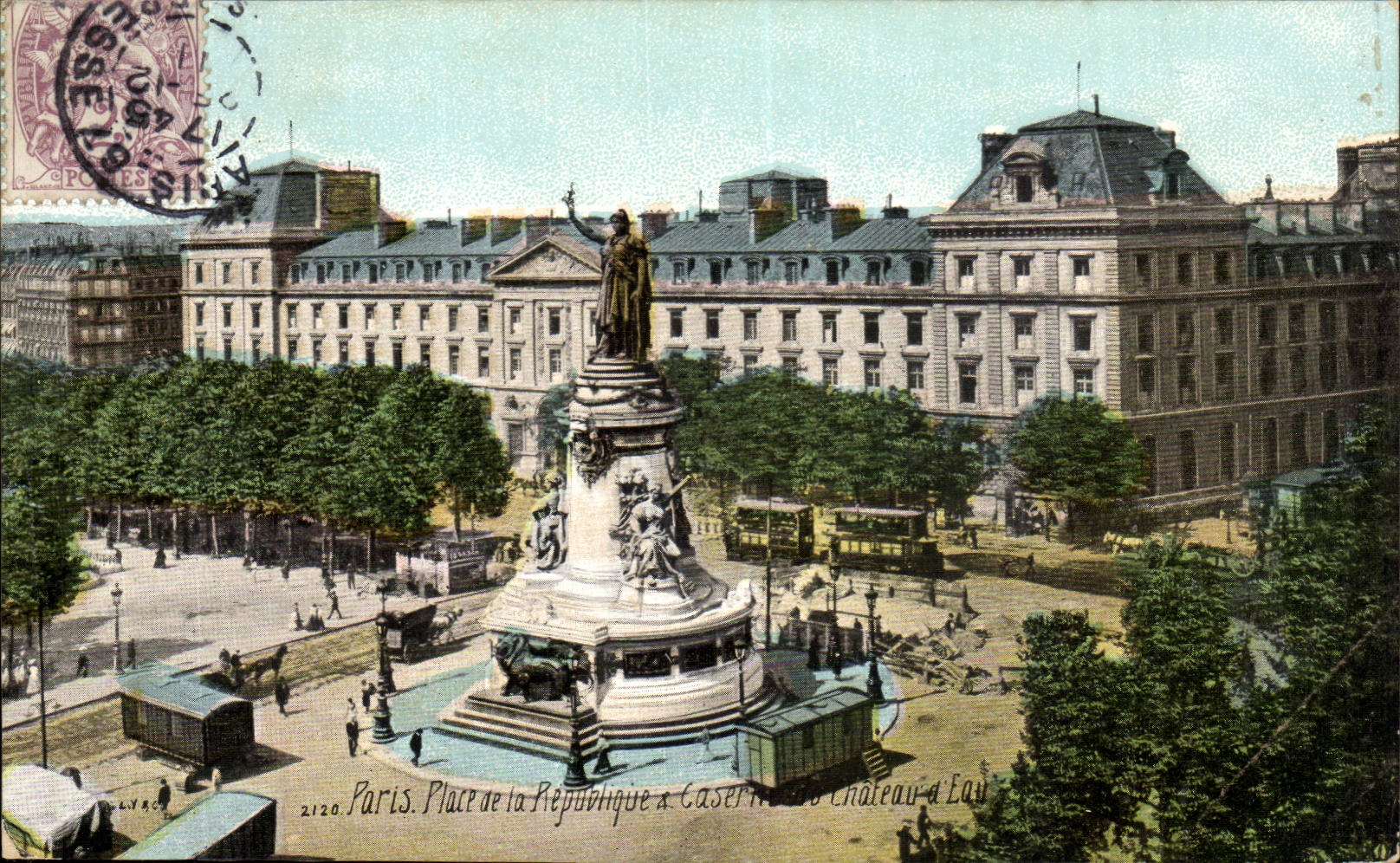 Paris CPA Places Republic