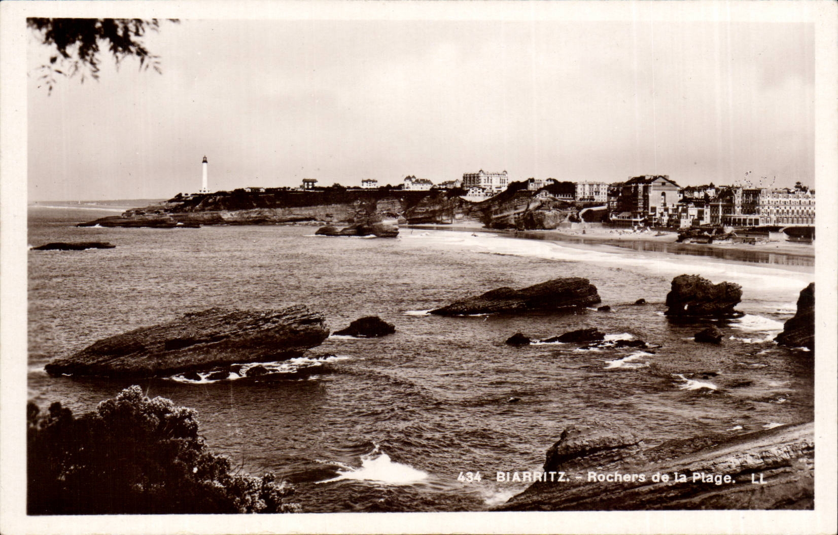 CPA Biarritz Rochers de la plage