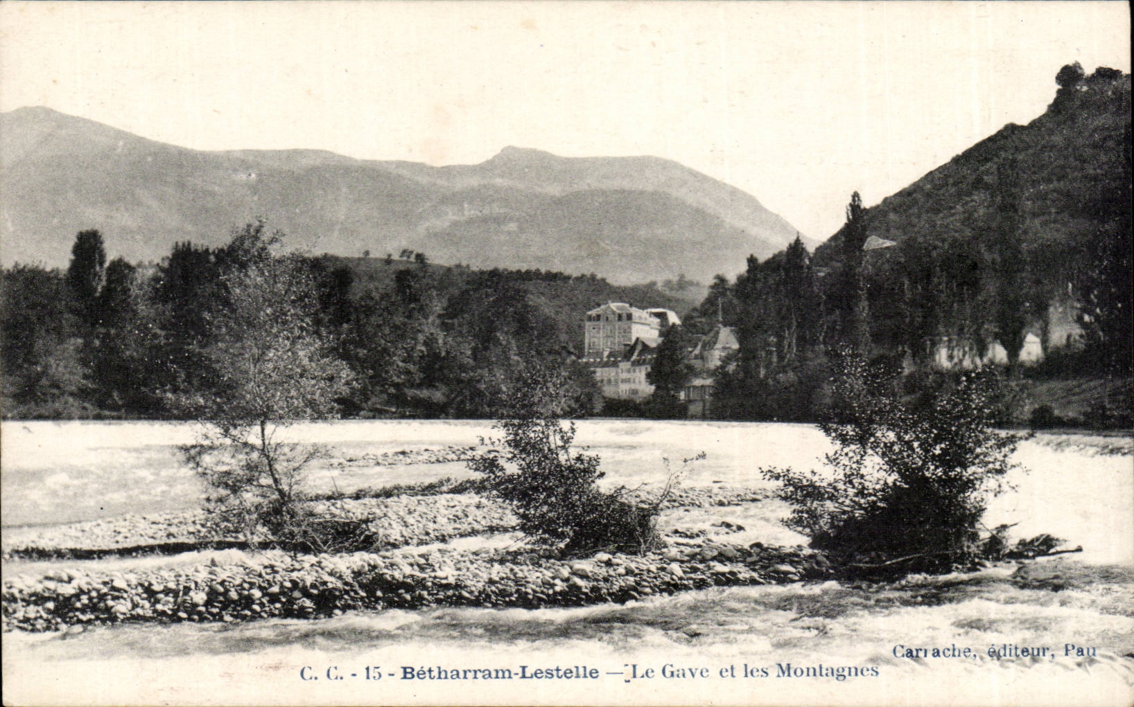 Lestelle CPA Betharram gab und Berge