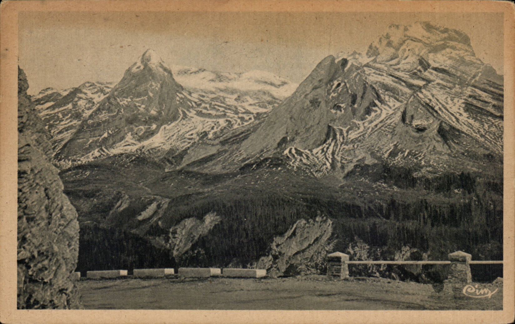 CPA Our beautiful mountains Surroundings of Laruns turn in Aubisque the peak of er