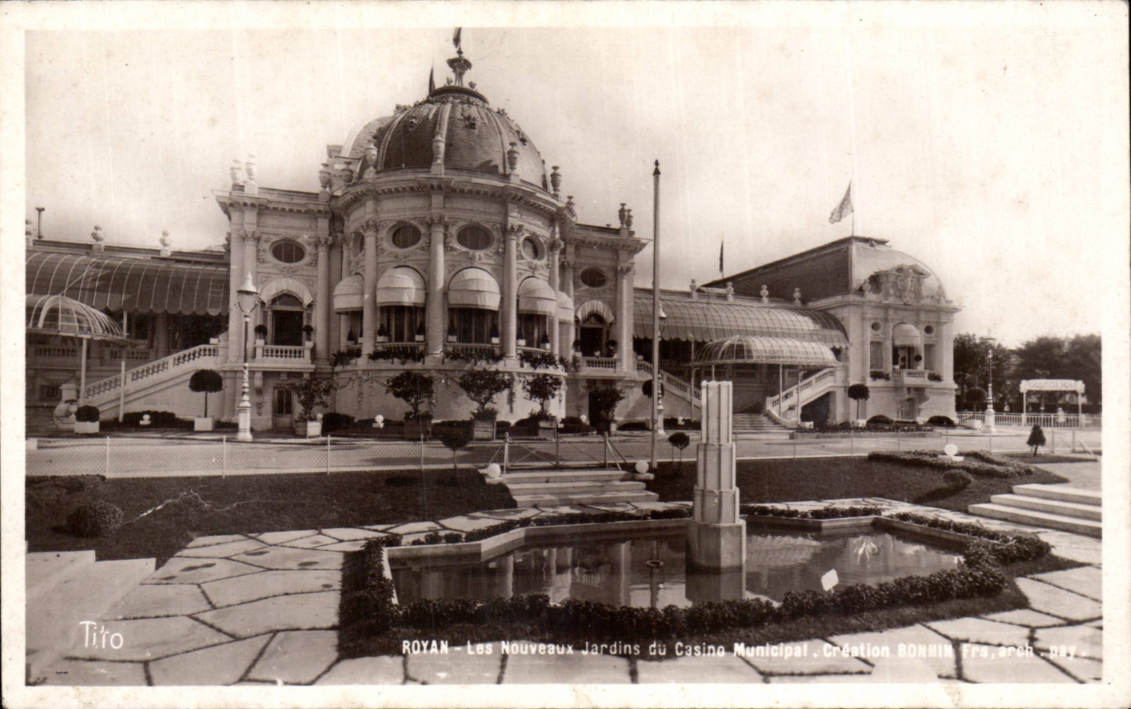 CPA Royan neue Garten des stadtischen Kasinos
