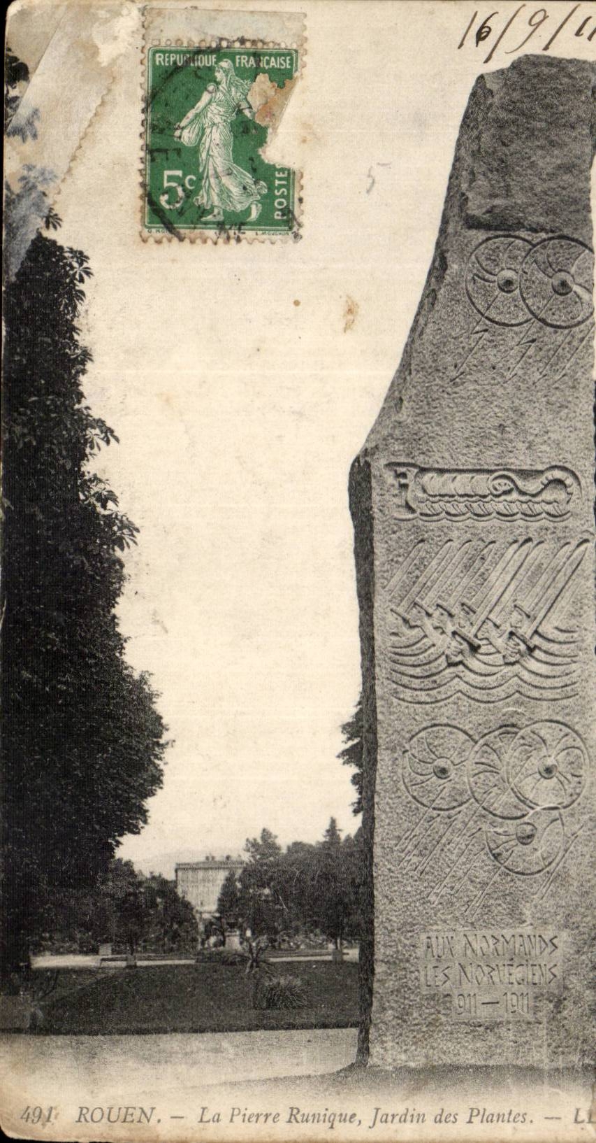 CPA Rouen Pierre Runique Botanical garden