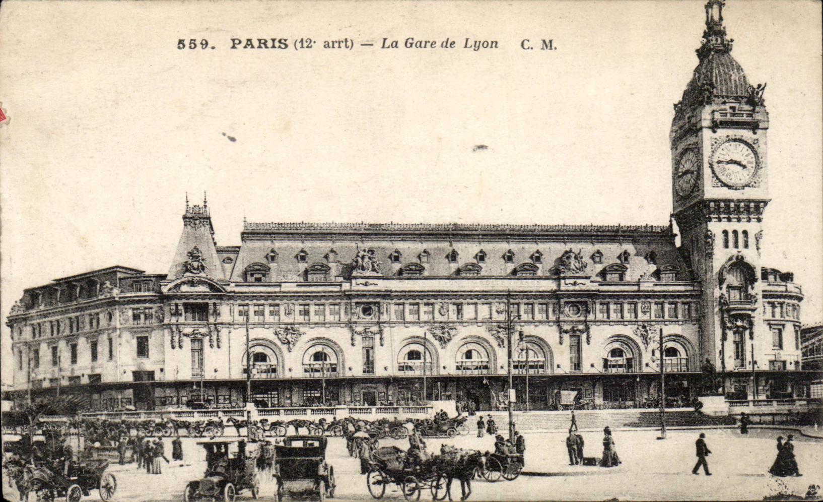 Paris CPA La gare de Lyon