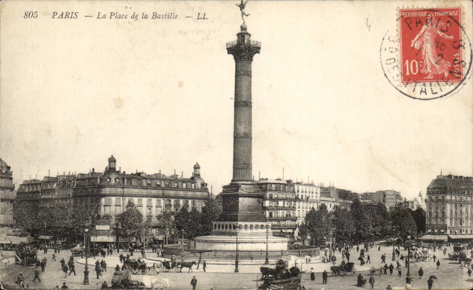 Paris CPA Places Bastille
