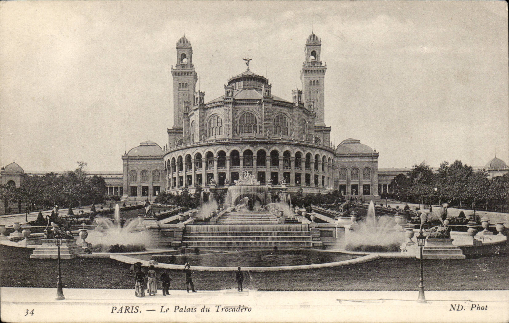 Paris CPA Palate of Trocadero
