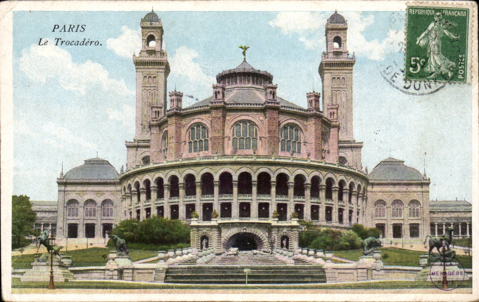Paris CPA Palate of Trocadero