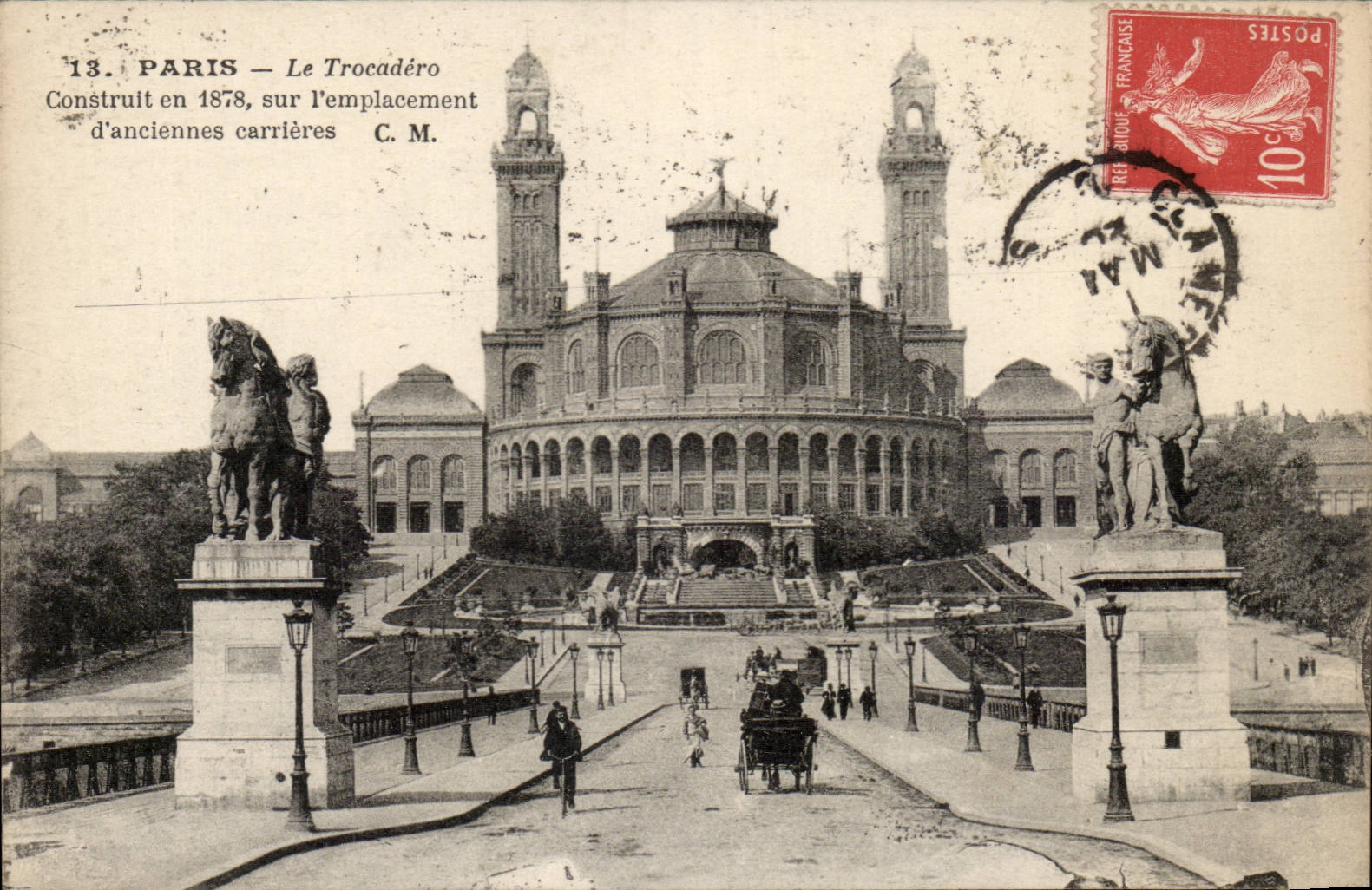 Paris CPA Palate of Trocadero