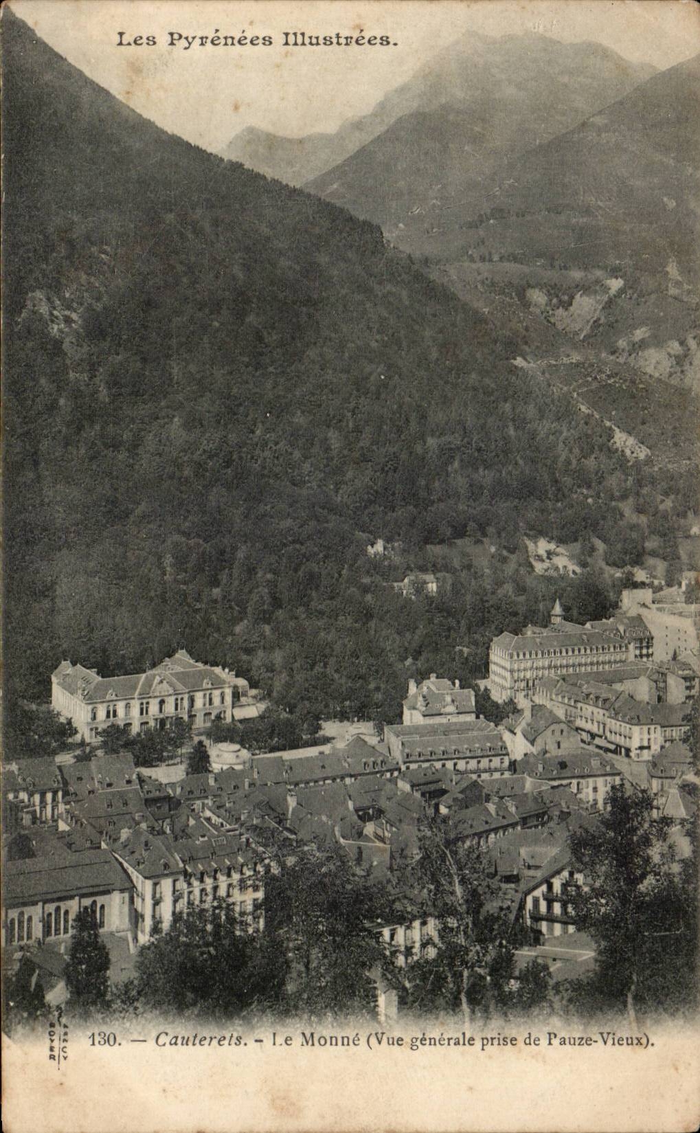 CPA Cauterets die monee Ansicht vertreten von altem Pauze