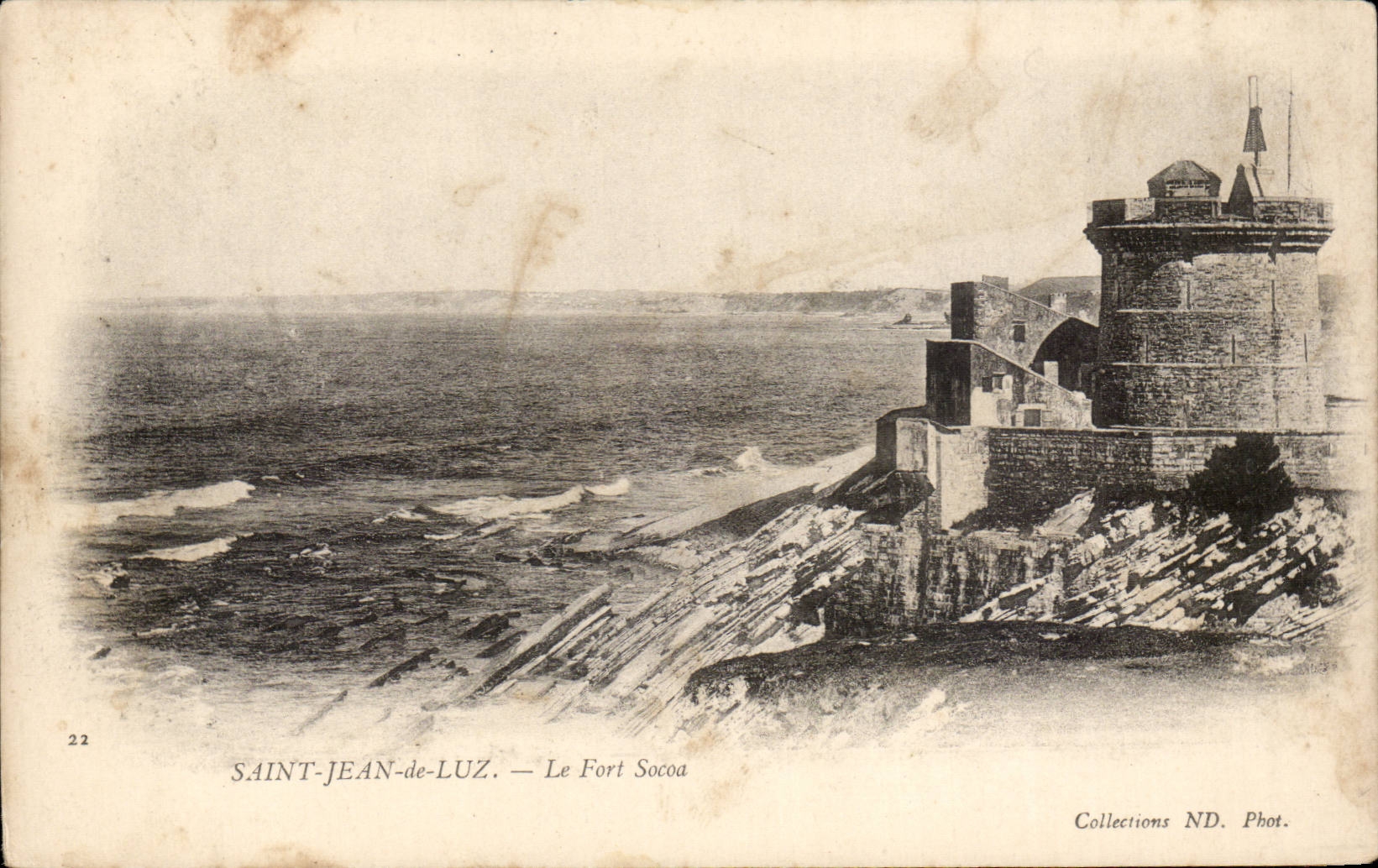 CPA St jean de Luz Le fort Socoa