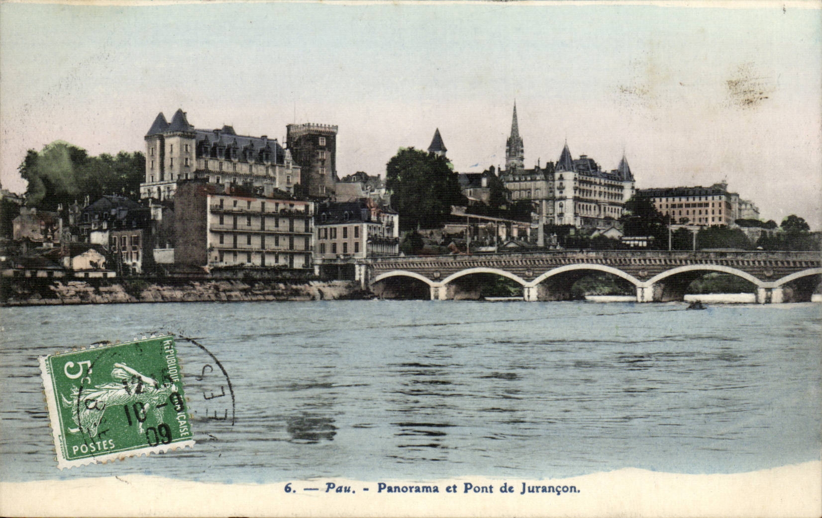 CPA Pau Panorama und Brucke von Jurancon