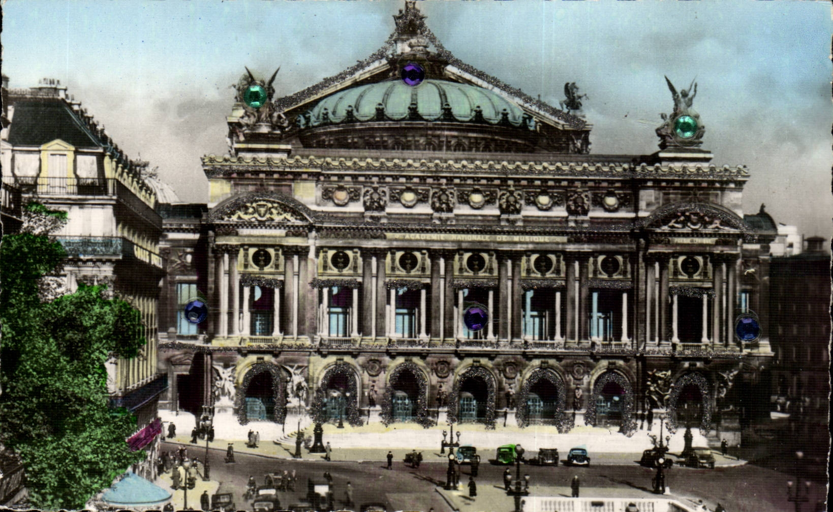 CPA Paris Opera (brillants au recto)