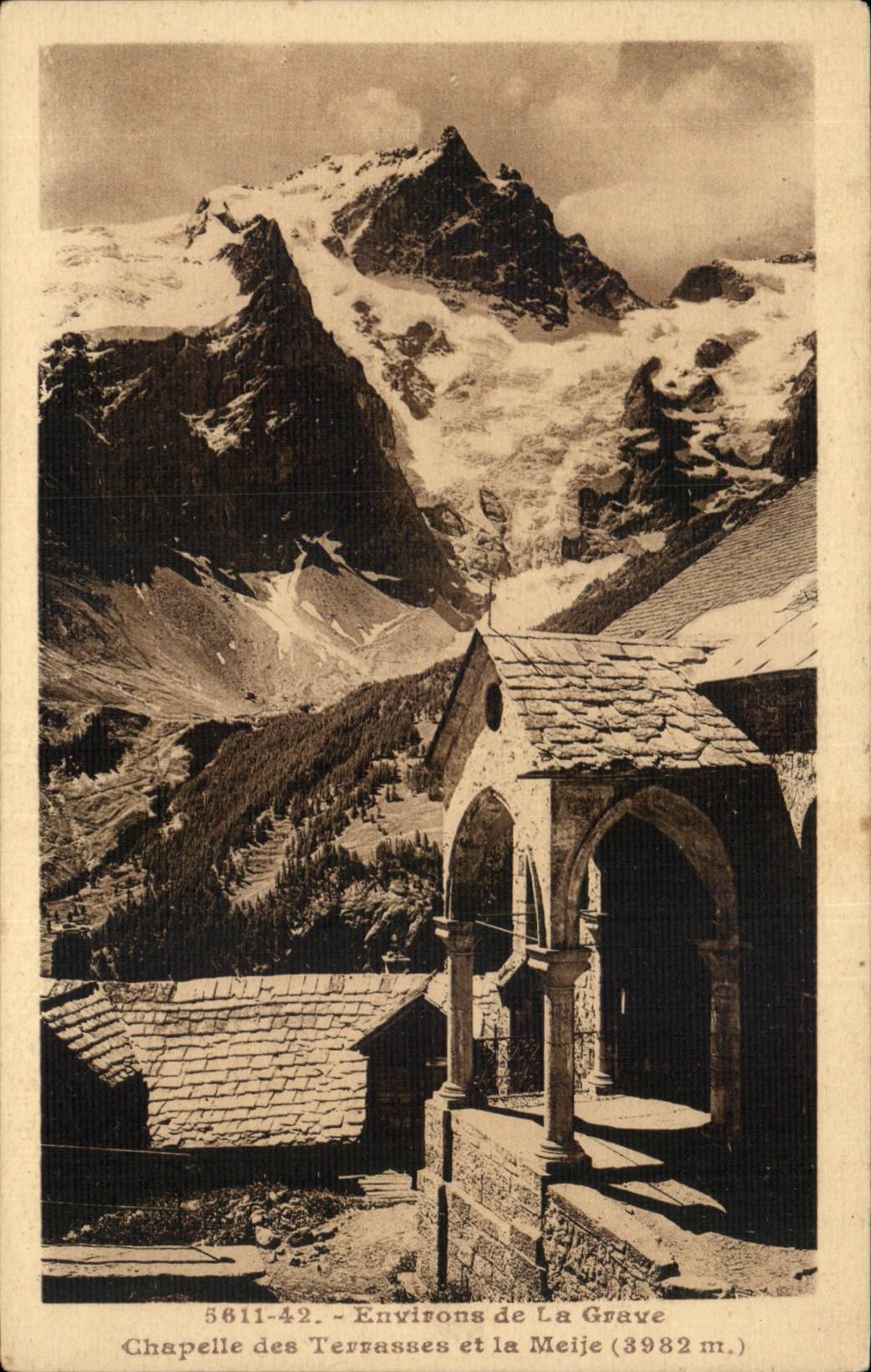 CPA Umlagerungen der ernsten Wolbung der Terrassen und des Meije