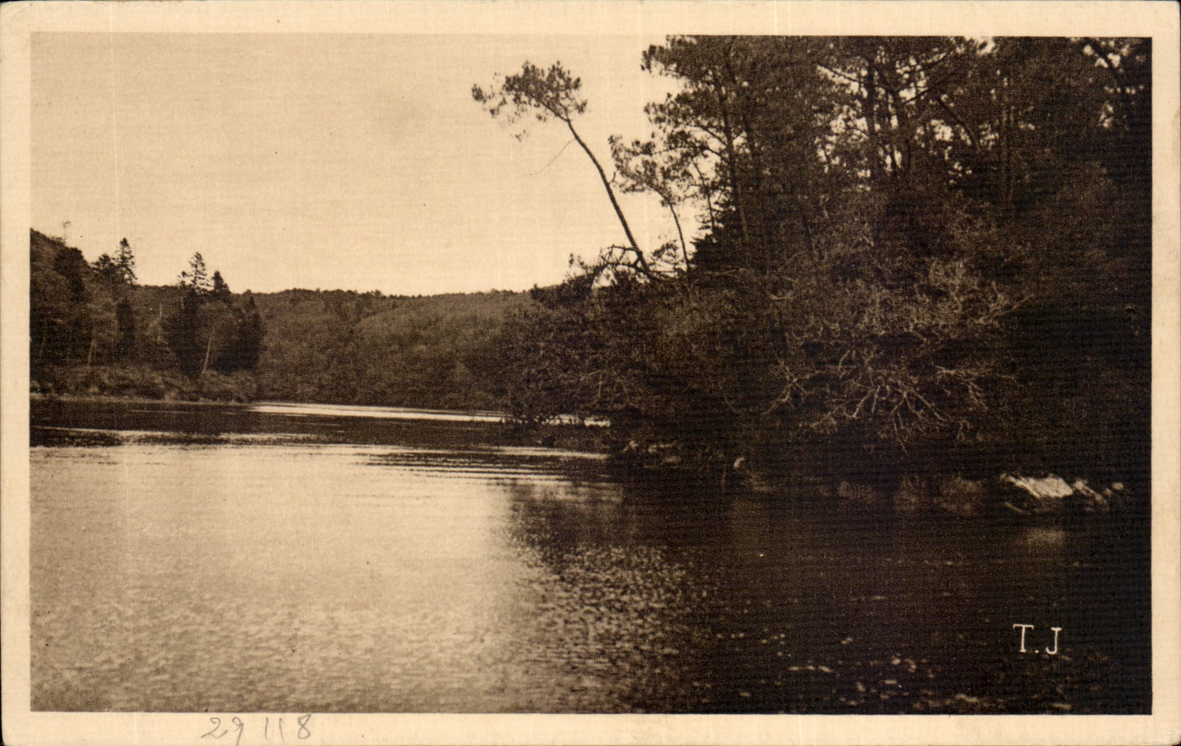 CPA Riviere von Odet Trou hat Feuer in Richtung zum Stuhl des Bishop