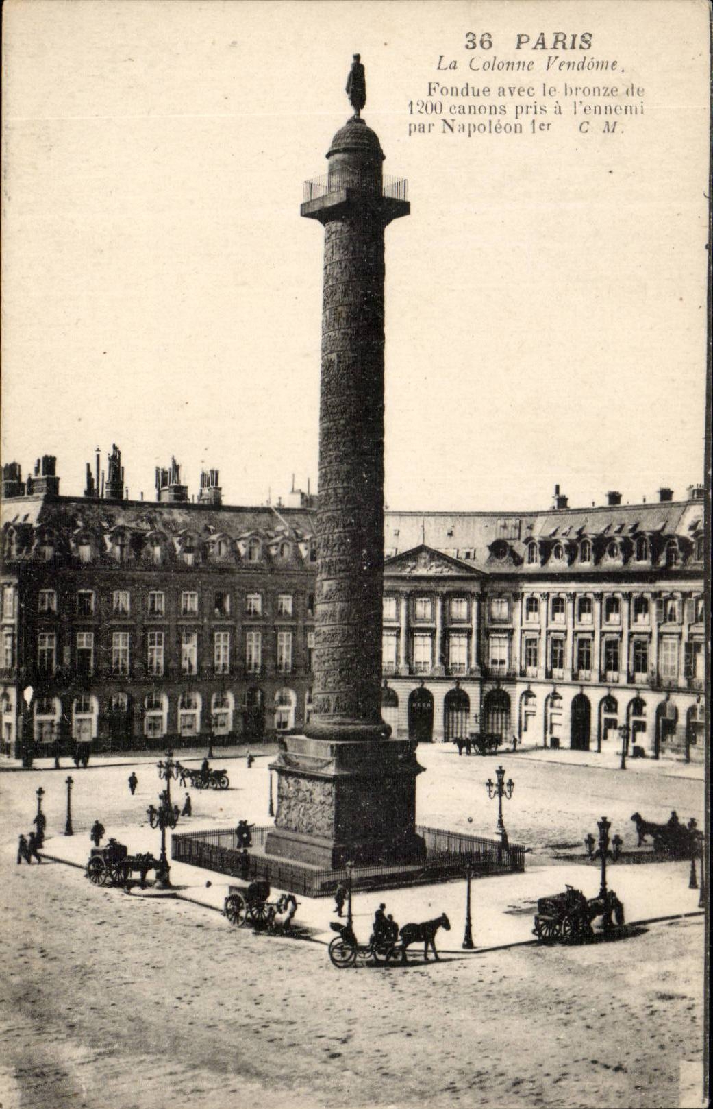 CPA Paris the Vendome column