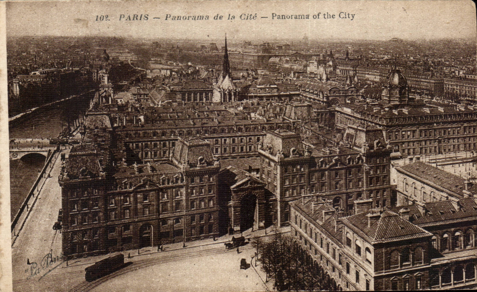 CPA Paris Panorama de la cite 