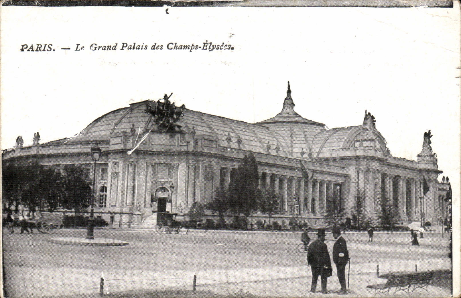 CPA Paris das Grand Palais von den Championen Elysees ist