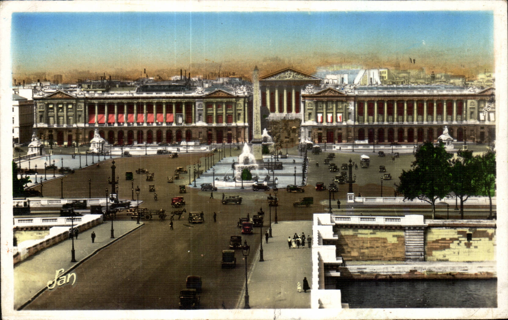 CPA Paris der Ort der Harmonie und der neuen Brucke