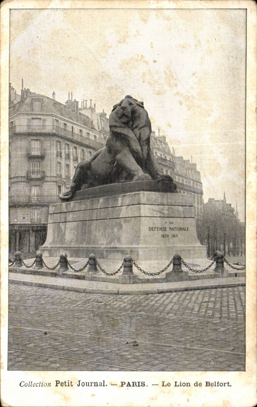 CPA Paris the lion of Belfort