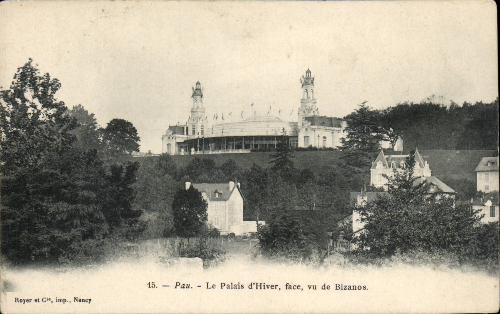 Pau CPA der Gaumen des Wintergesichtes gesehen von Bizanos