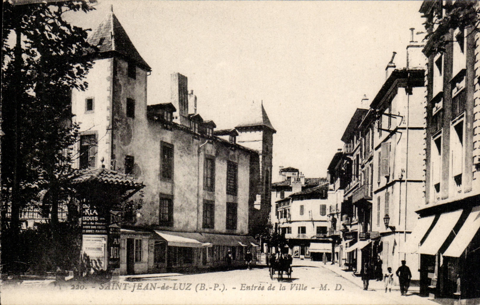CPA St Jean de Luz Entree de la ville