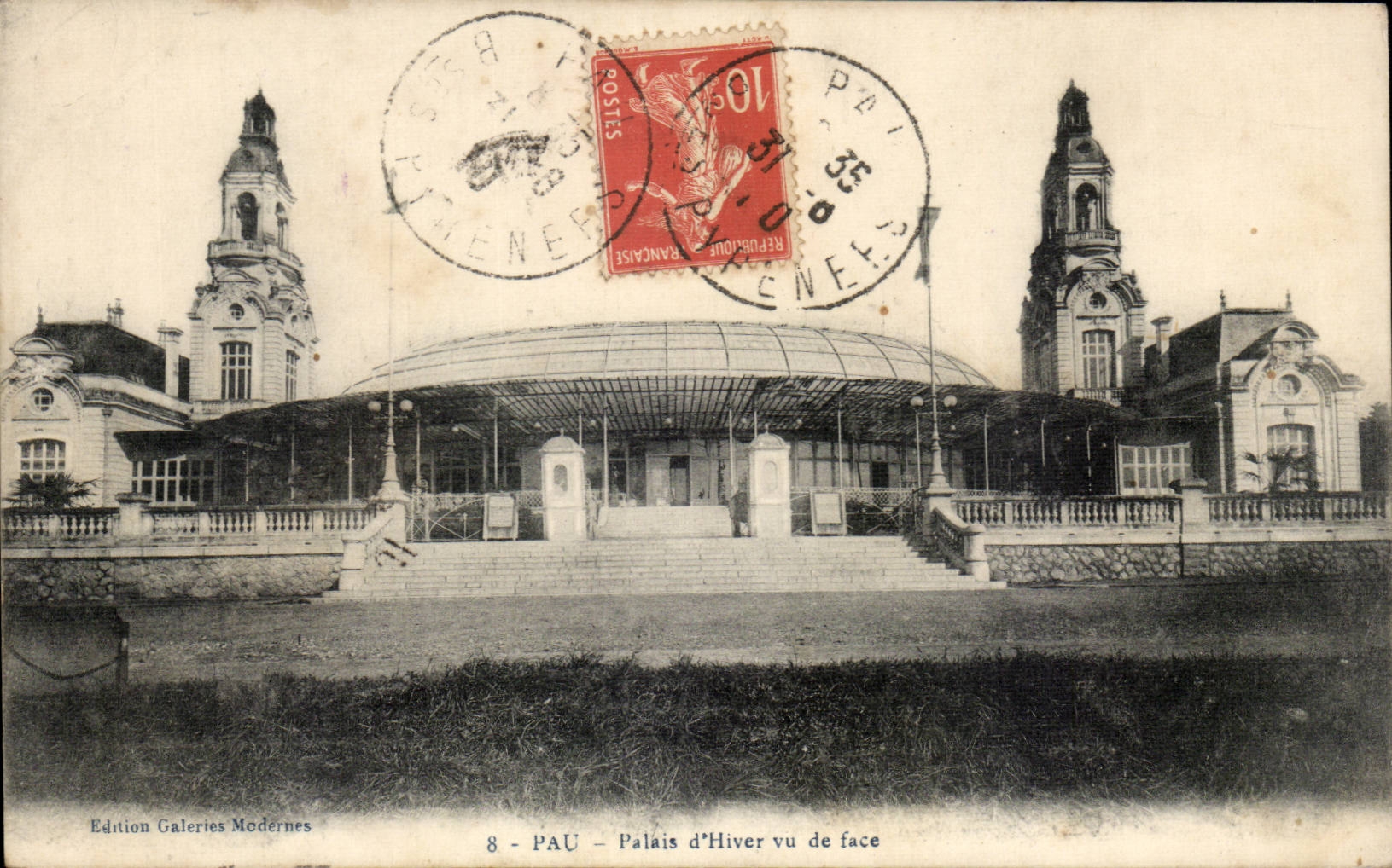 CPA Pau Gaumen des Winters gesehen vom Gesicht