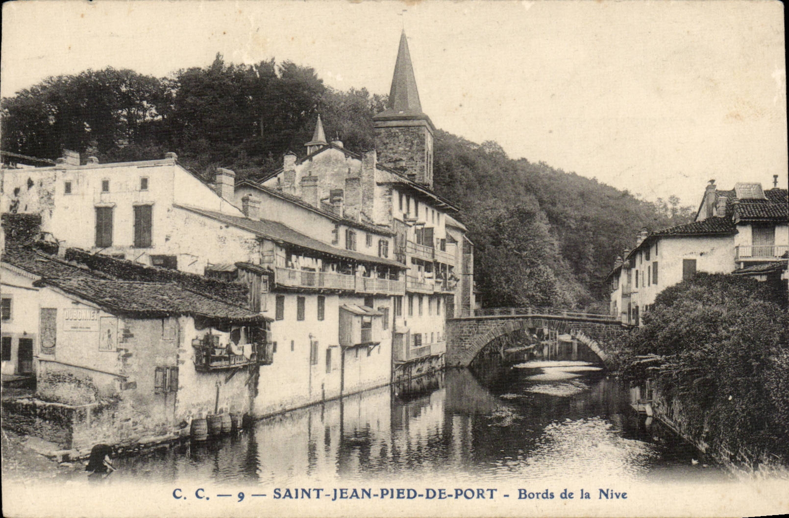 CPA St Jean foot of port Edges of Nive