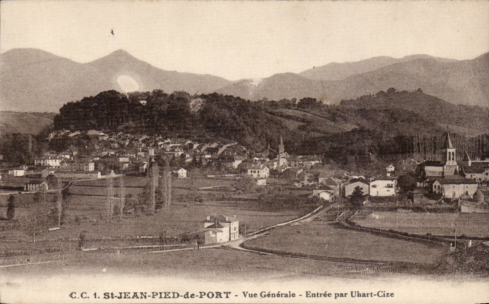 CPA St Jean foot of Port View Entrance by Uhart Cize