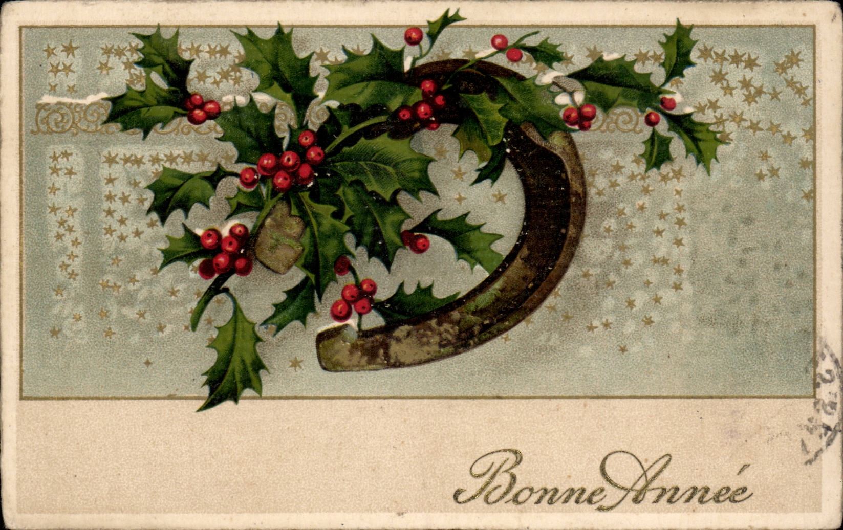 CPA Fantasy Happy New Year Horseshoe