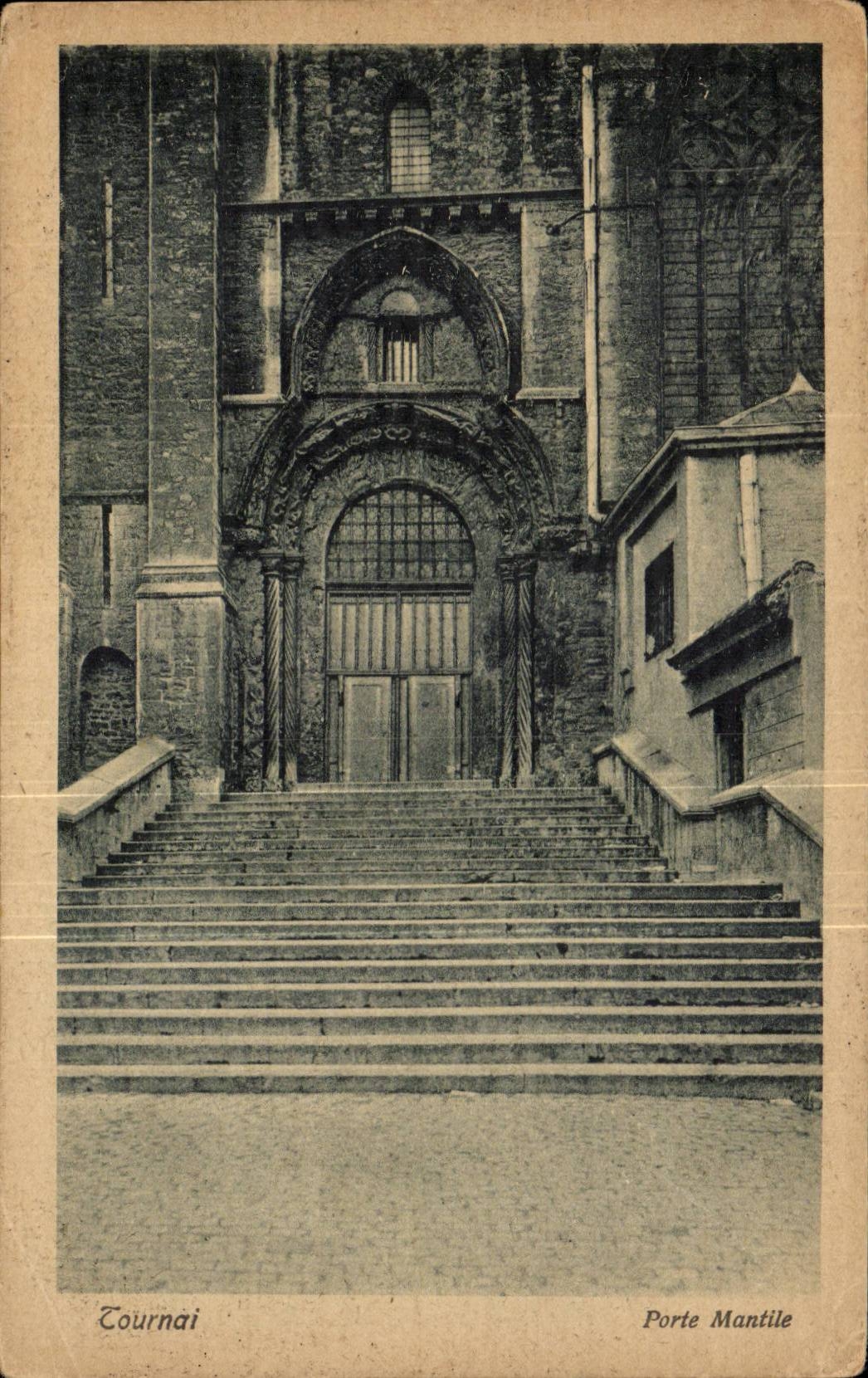 CPA Tournai Porte Mantille
