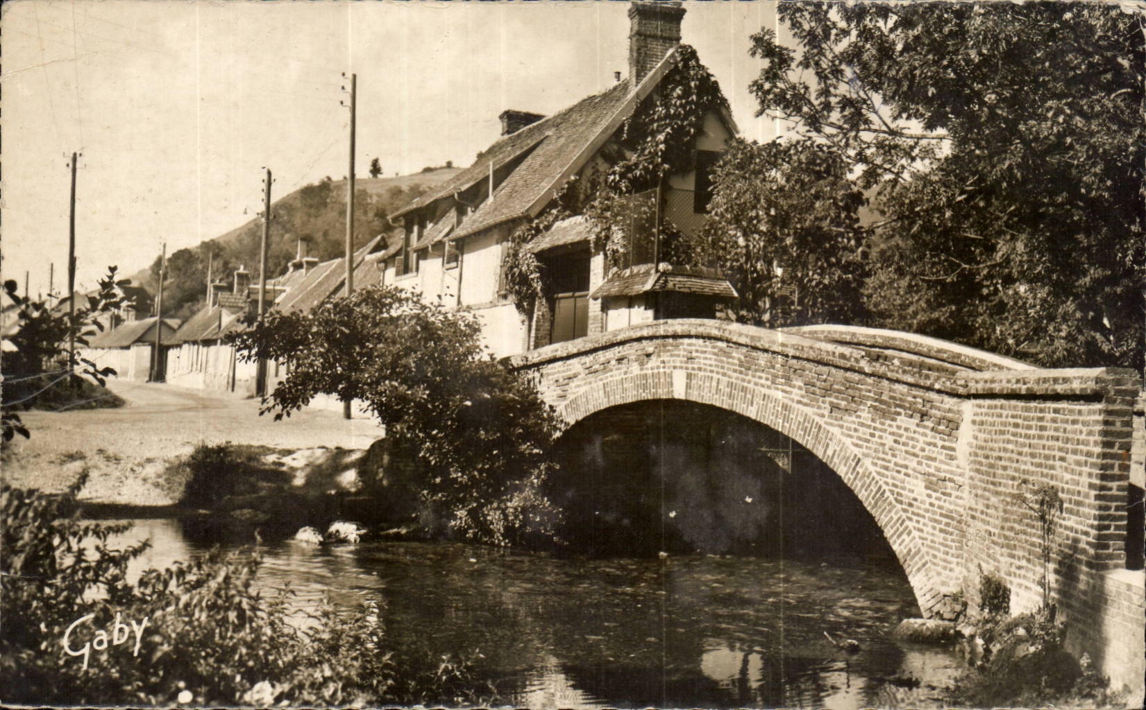 CPSM Evreux the bridge of Harrouard on the iton