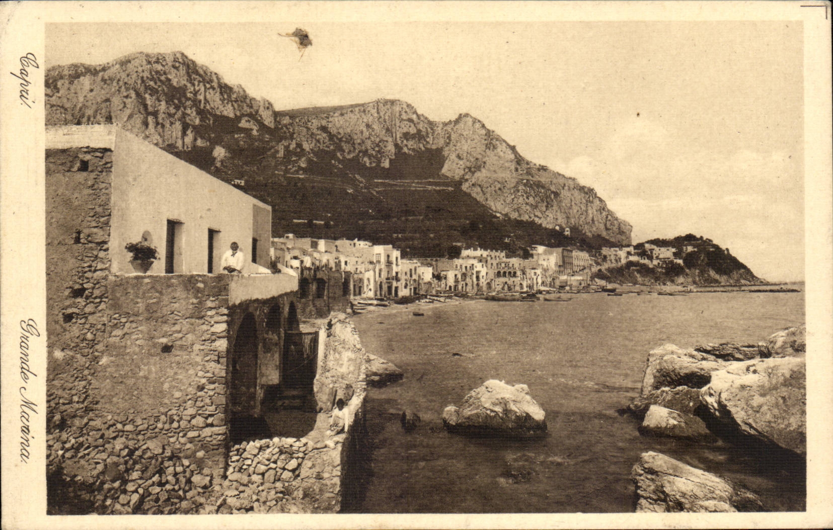 CPA Italien Italien Capri grosser Jachthafen