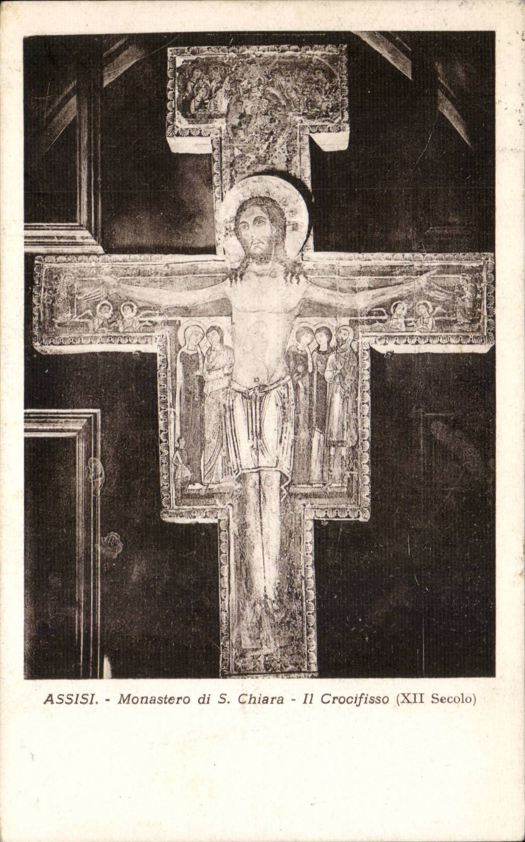 CPA Italien Italien Assisi Monastero di S Will schiss es crocifisso