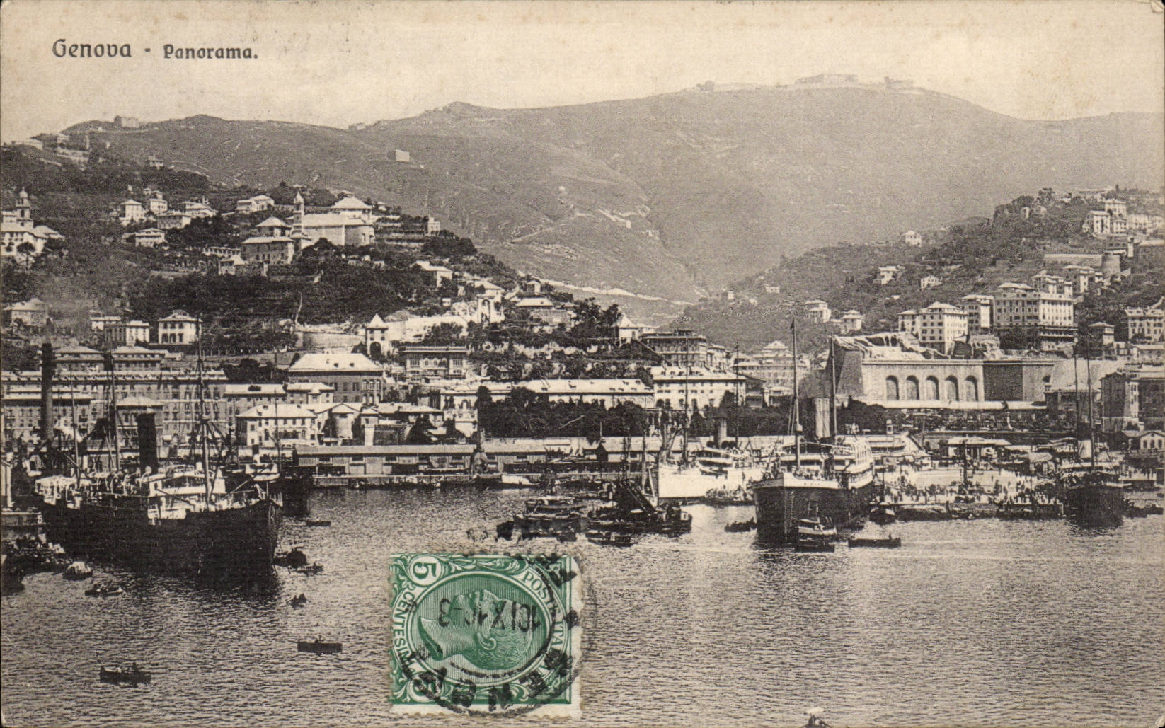 CPA Italien Italien Genua Panorama