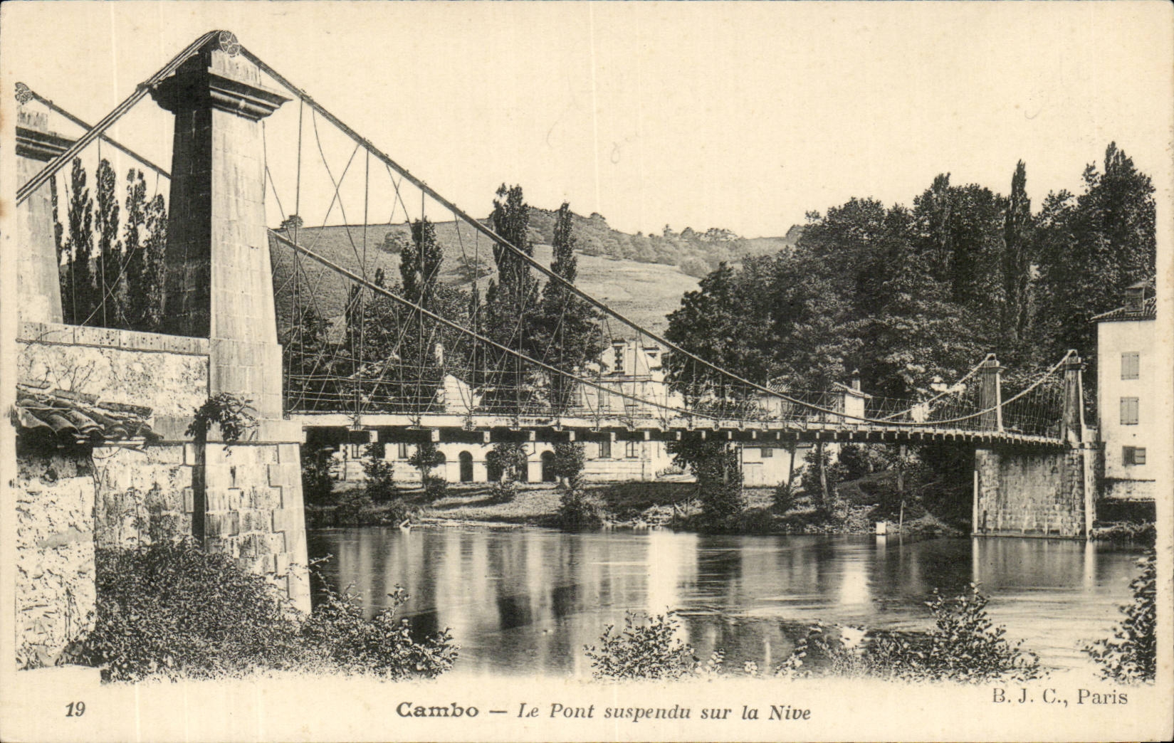 CPA Cambo the suspended bridge on Nive