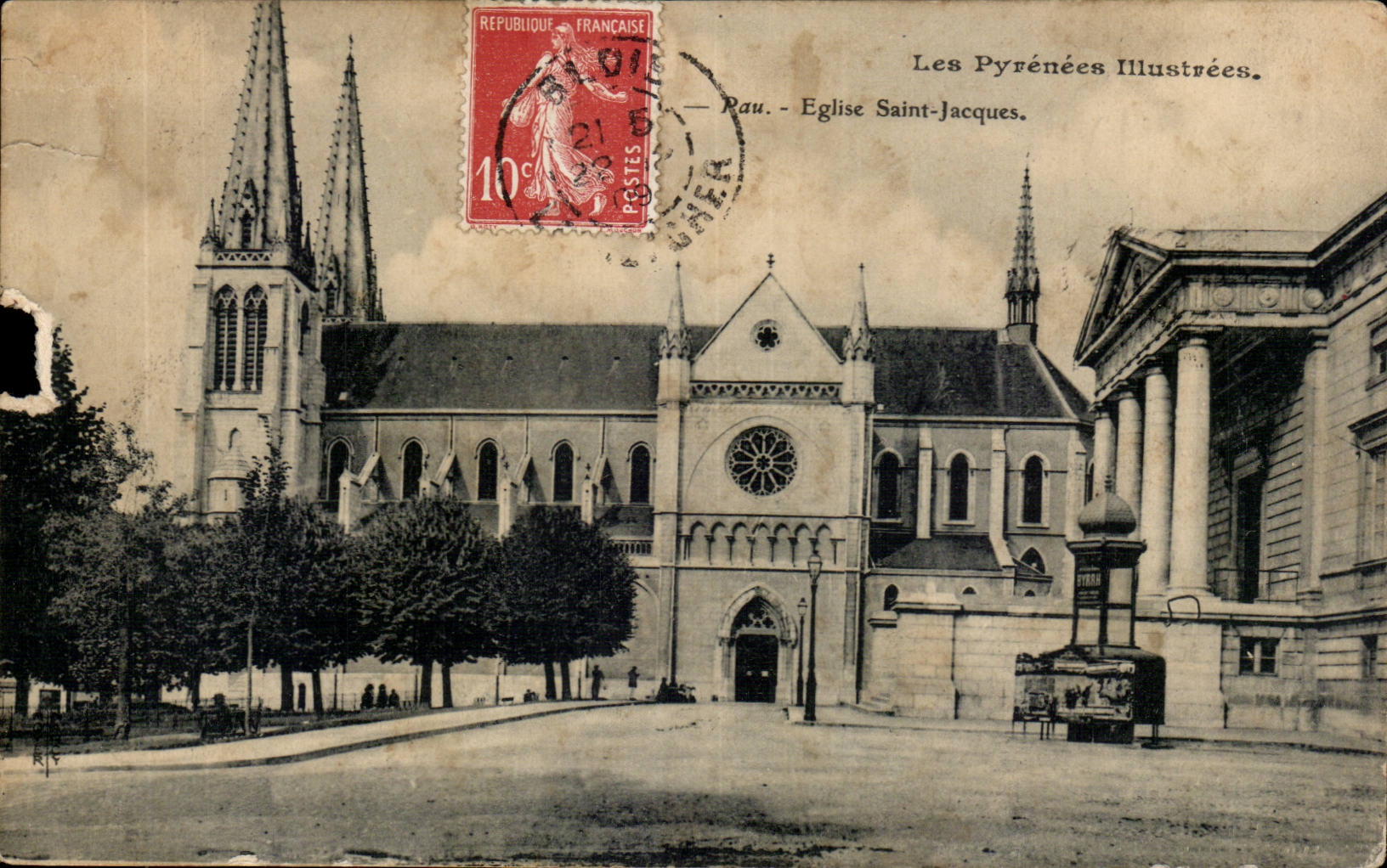 CPA Pau Kirche Saint Jacques