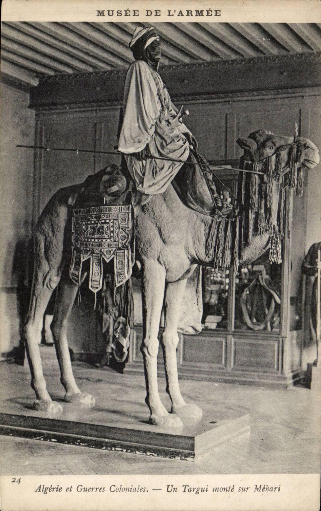 CPA Paris Museum of the army Algeria and colonial wars Targui goes up on Mehari