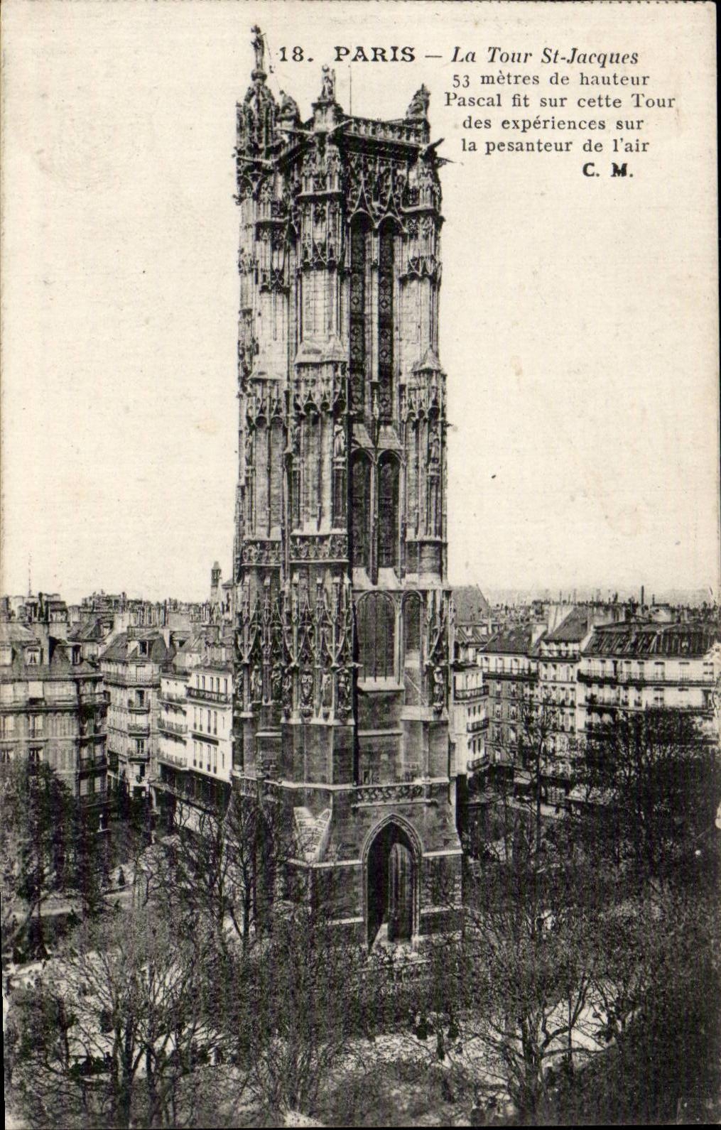 CPA Paris La Tour Saint Jacques