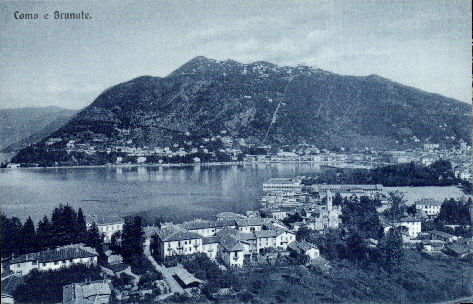 CPA Italien Italien Como E Brunate