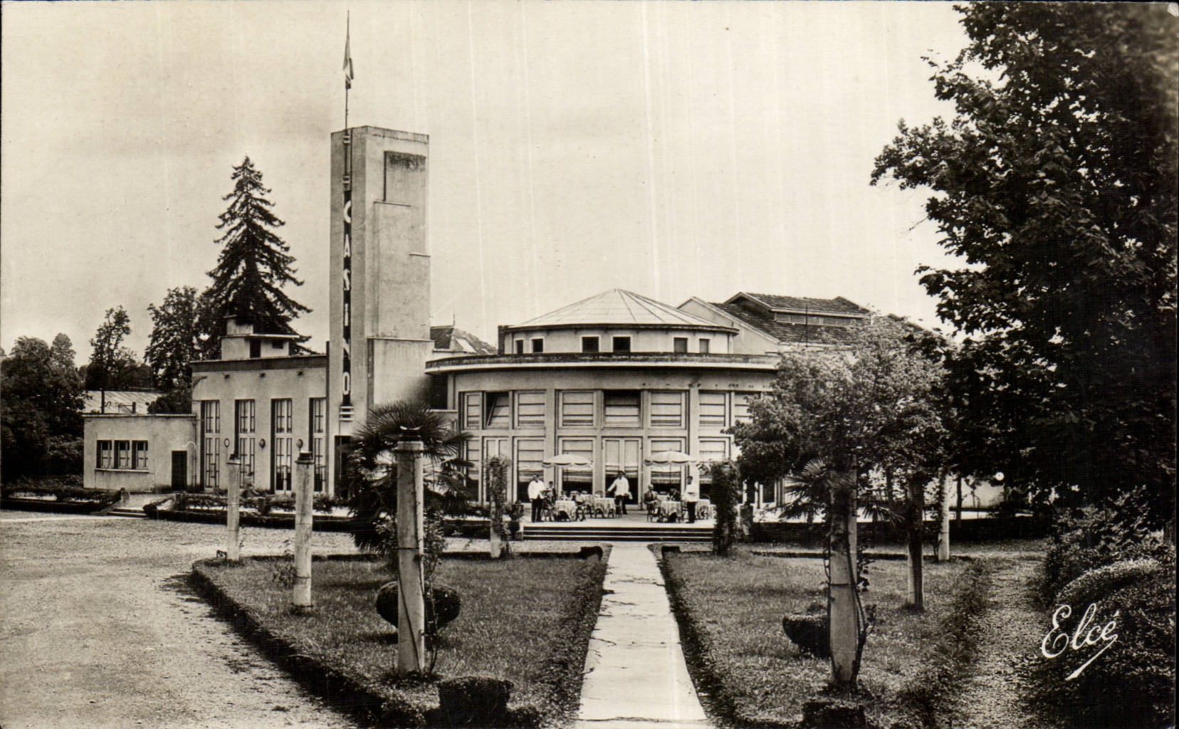 Dirtied CPA of Bearn the casino and the garden