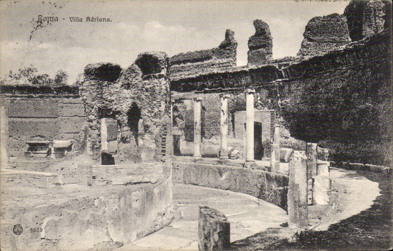 CPA Italy Italia Roma Villa adriana