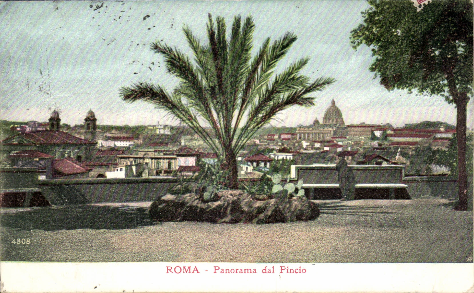CPA Italien Italien Rom Panoramadal Pincio