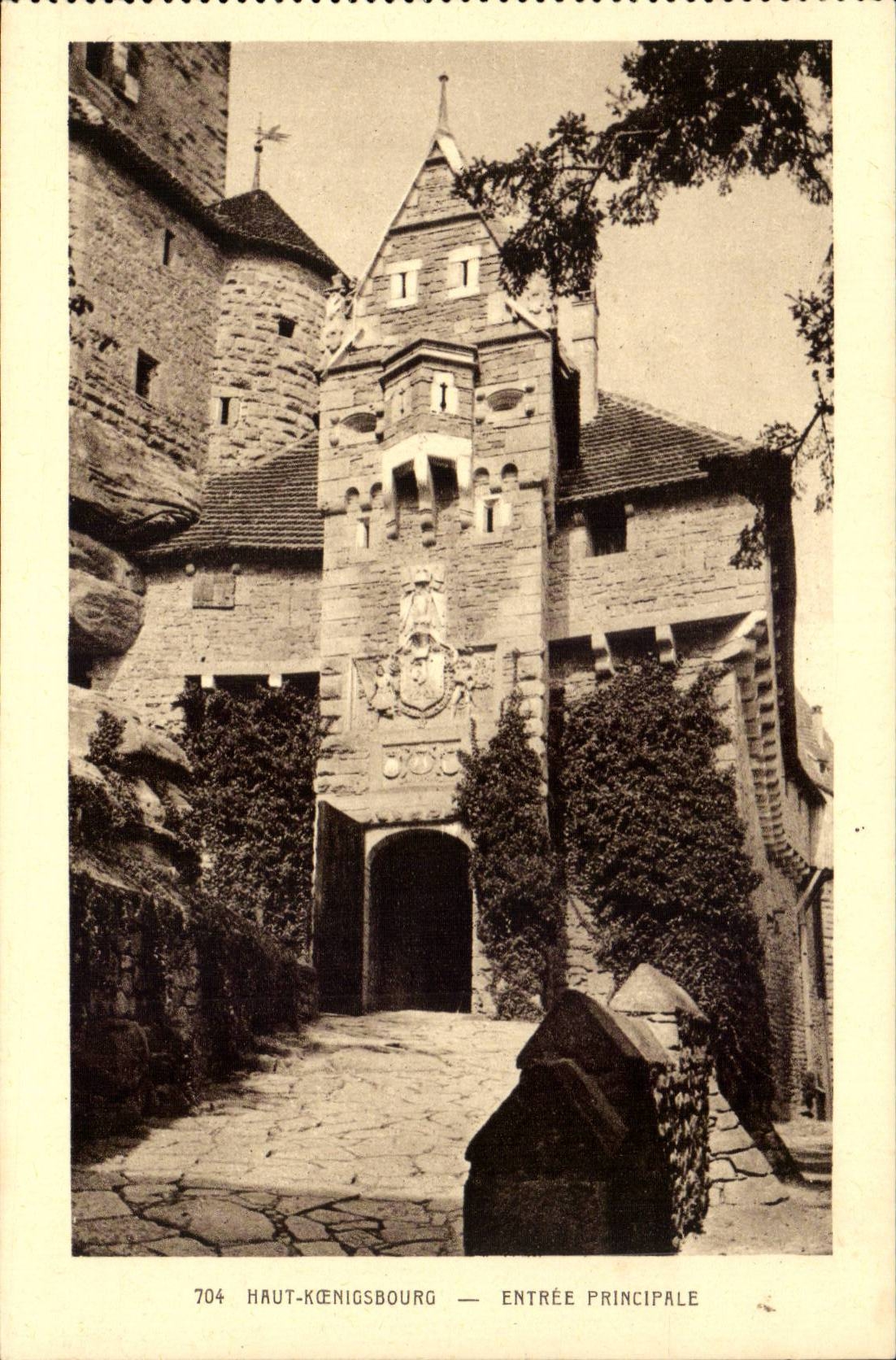 CPA High Koenigsbourg Castle Main entrance